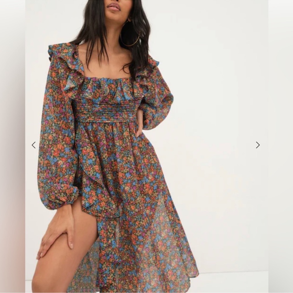 NWT For Love & Lemons Brittany Floral Maxi Dress
